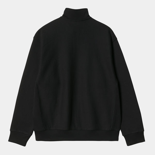 Carhartt WIP Half Zip American Script Sweatshirt Black