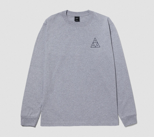 HUF Set TT L/S Tee Heather Grey