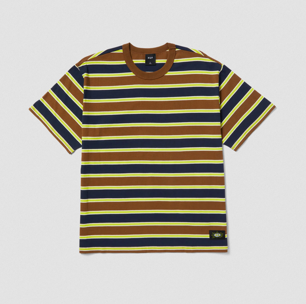 HUF Terrace Relaxed Knit T-Shirt Bison S &hellip;