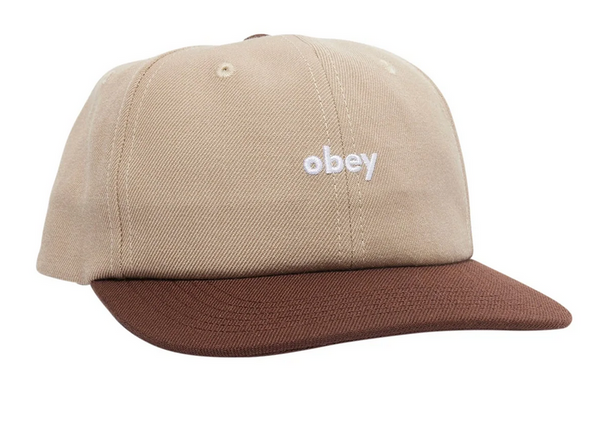 Obey Lowercase 5 Panel Snapback Khaki Multi