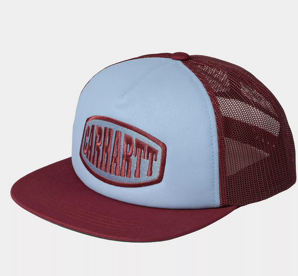 Carhartt WIP Graphic Trucker Cap Mulberry/Frosted Blue
