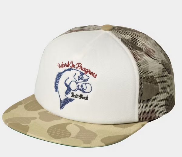 Carhartt WIP Graphic Trucker Cap Camo Duck, Desert/White