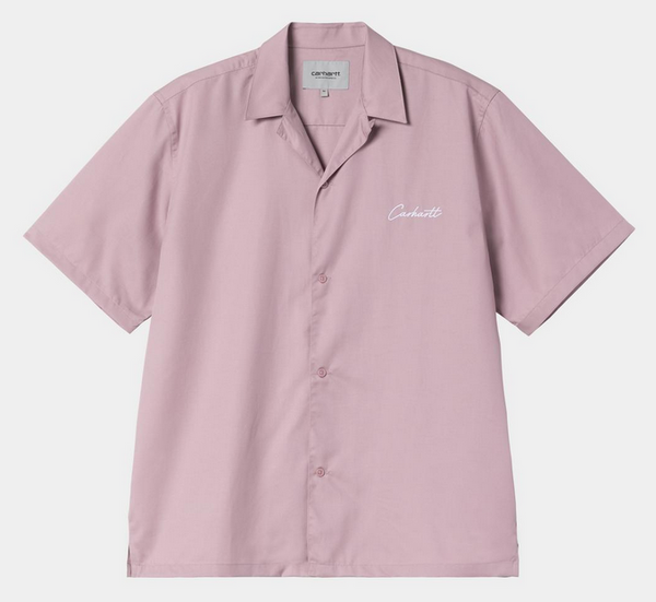 Carhartt WIP S/S Delray Shirt Hortensia/White