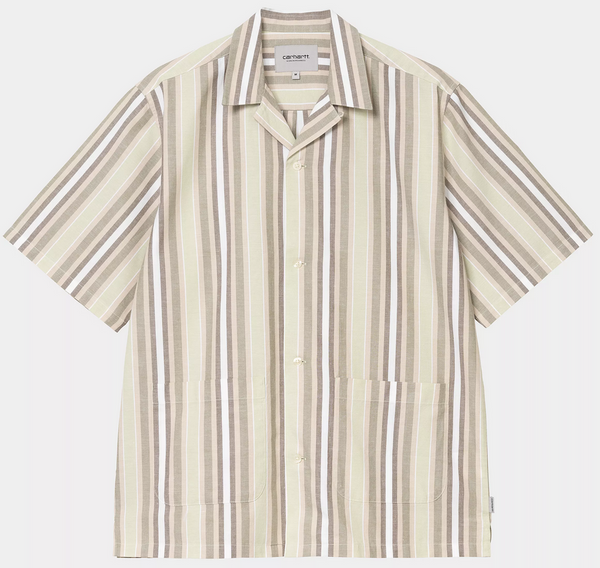 Carhartt WIP S/S Folsey Shirt Folsey Stripe Pale Olive/White