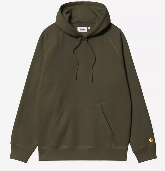 Carhartt WIP Hooded Chase Sweat Olive/Gold