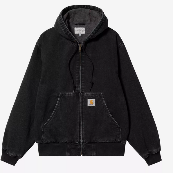 Carhartt WIP OG Active Jacket Black Stone Washed