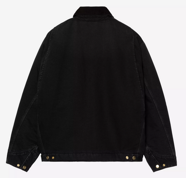 Carhartt WIP OG Detroit Jacket Black/Black Stone Canvas