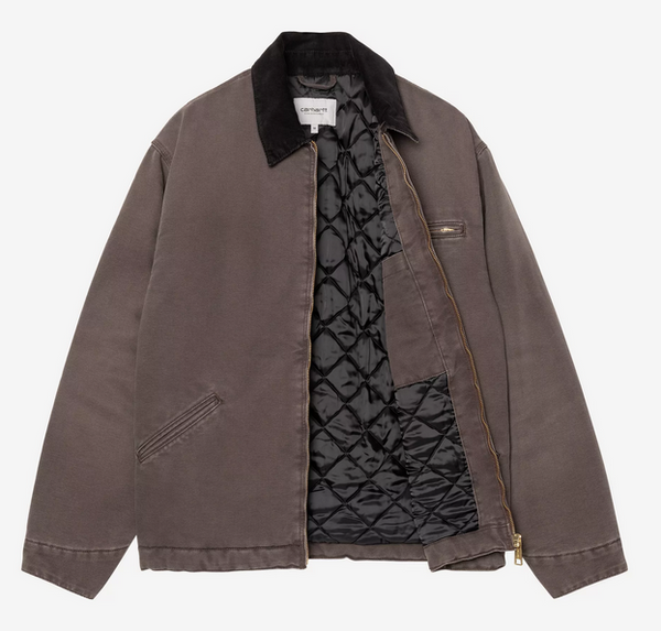 Carhartt WIP OG Detroit Jacket Tabacco/Black Stone Canvas M L XL