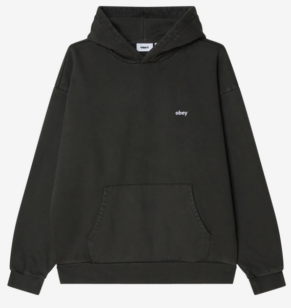 Obey Pigment Hood Pigment Pirate Black M L XL