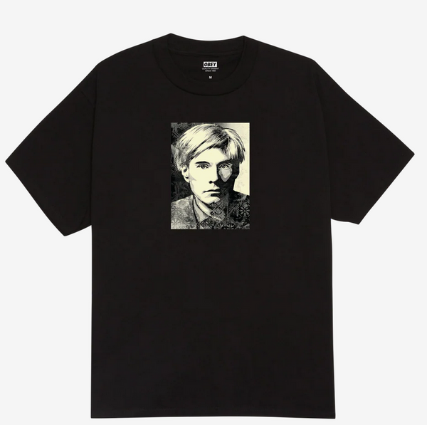 Obey Warhol Clasic T-Shirt Black M L XL