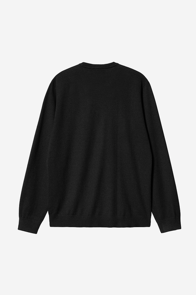 Carhartt WIP Madison Sweater 80/20% Lambswool/Nylon, 12 gauge, Black/Wax M L XL