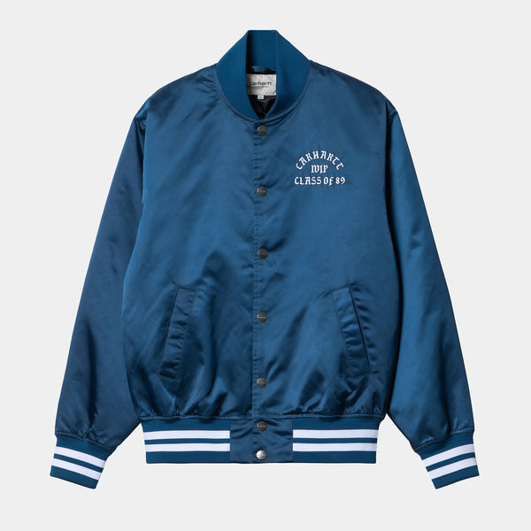 Carhartt WIP Class of 89 Bomber Jacket Elder White