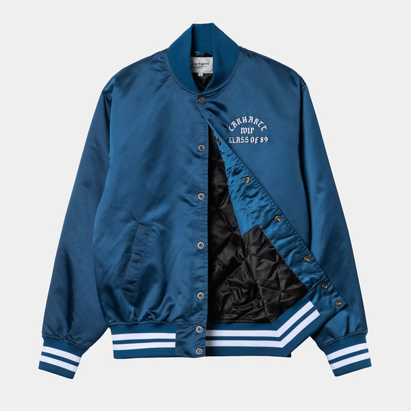 Carhartt WIP Class of 89 Bomber Jacket Elder White