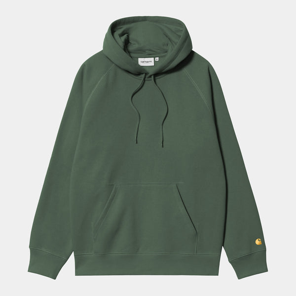 Carhartt WIP Hooded Chase Sweat Sycamore Tree/Gold