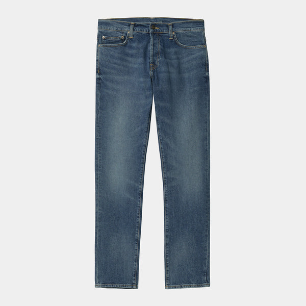 Carhartt WIP Klondike Mills Blue Mid Used Wash W30 L32 W31 L32 W32 L32 W33 L32 W34 L32 W36 L32