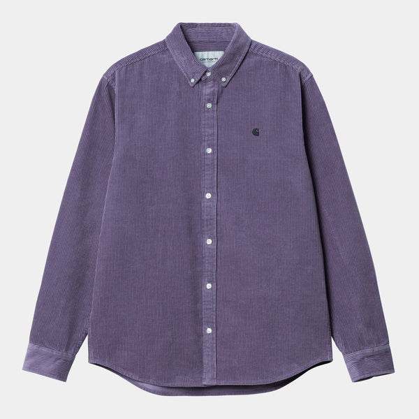 Carhartt WIP L/S Madison Cord Shirt Glas &hellip;