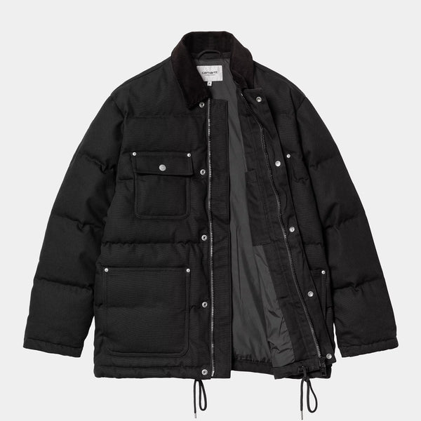 Carhartt WIP Rayley Jacket 100% Cotton 'Dearborn' Canvas, 12.7 oz Black