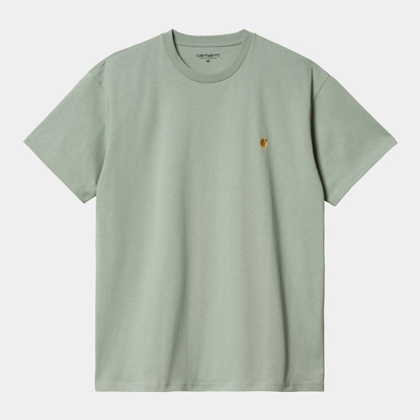 Carhartt WIP S/S Chase T-Shirt Glassy Teal/Gold M L XL