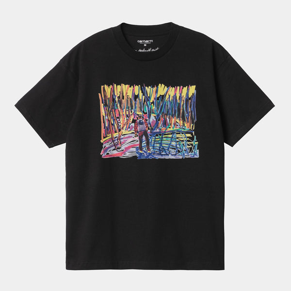 Carhartt WIP S/S Ollie Mac Icy Lake T-S Black