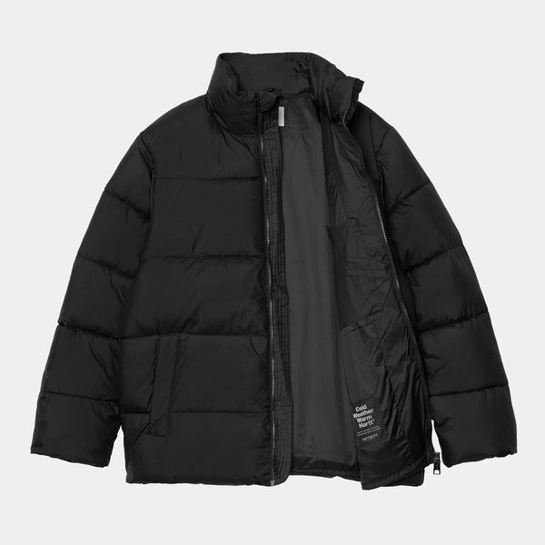 Carhartt WIPSpringfield Jacket 100% Recycled Polyester Taffeta, Black Misty Grey