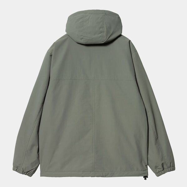 Carhartt WIP Windbreaker Pullover(Winter)100% Nylon Supplex®, 4.3 oz, smoke green /black