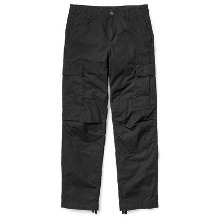 Carhartt WIP Regular Cargo Pant Columbia Cotton Ripstop 6,5 Oz Black Rinsed