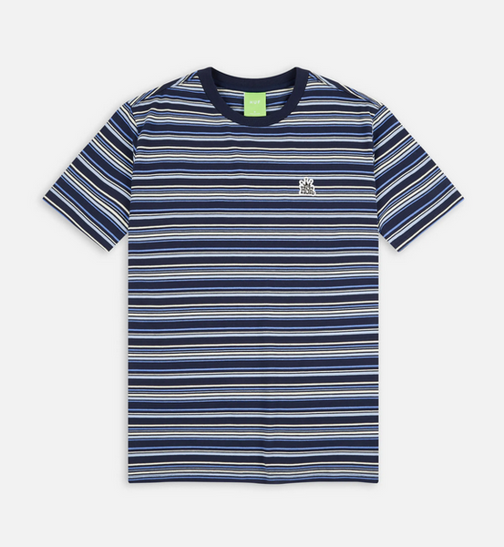 HUF Crown Stripe T-Shirt Indigo
