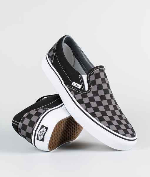 Vans Classic Slip-On Black/Pewter Checkerboard