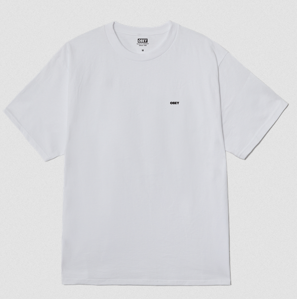 Obey Warning Sign White
