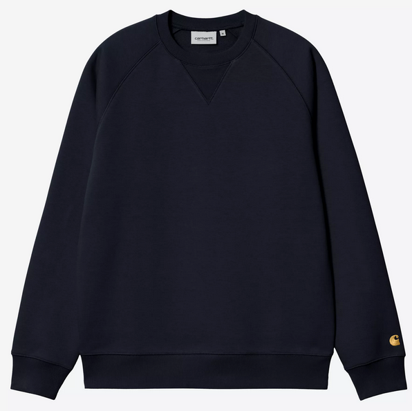 Carhartt WIP Chase Sweat Dark Navy/Gold