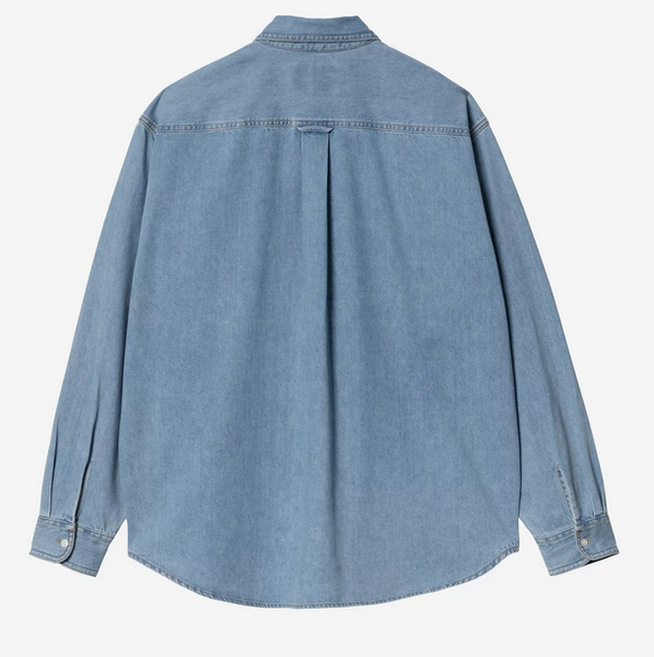 Carhartt L/S Lucas Shirt Blue Bleached