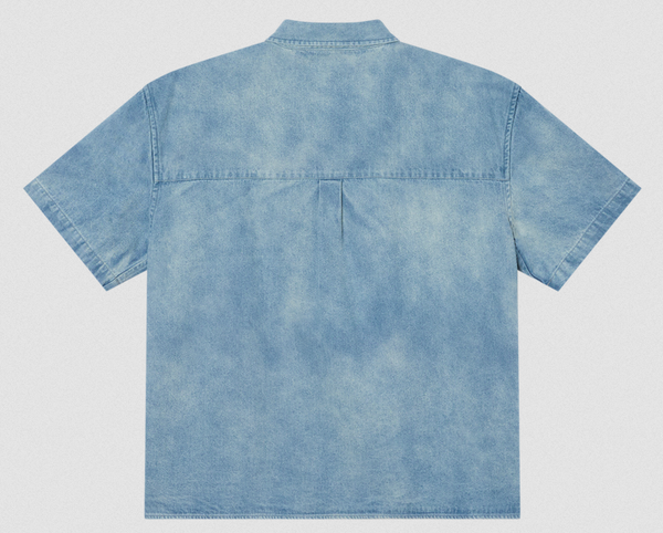 Obey Owens Denim Shirt Bleached Indigo