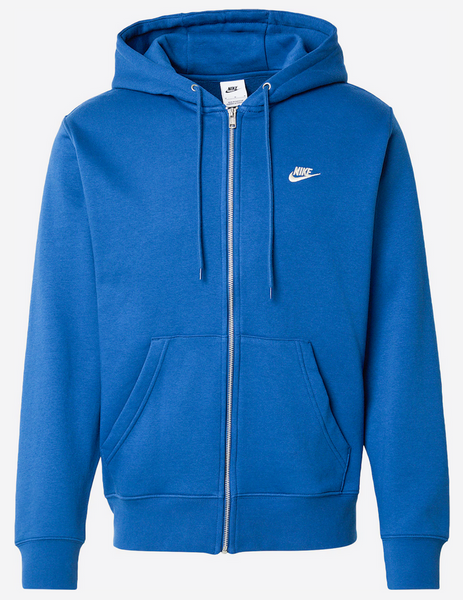 Nike Club Zip Hoody Royal Blue