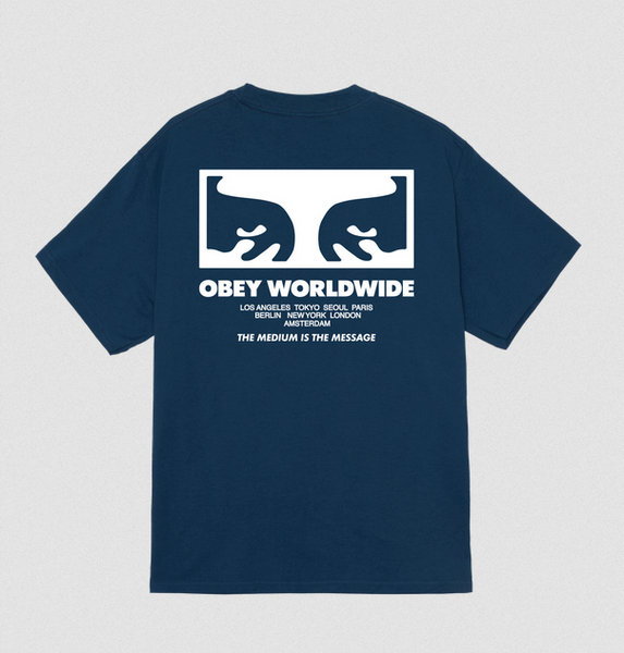 Obey The Medium is The Massage Harbor Blue