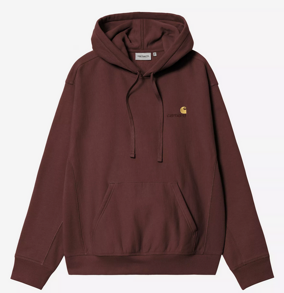 Carhartt WIP Hooded American Script Sweat Amarone