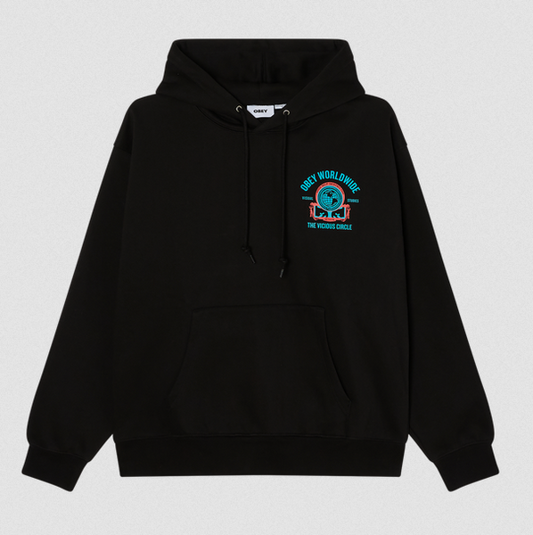 Obey Vicious Circle Pullover Black