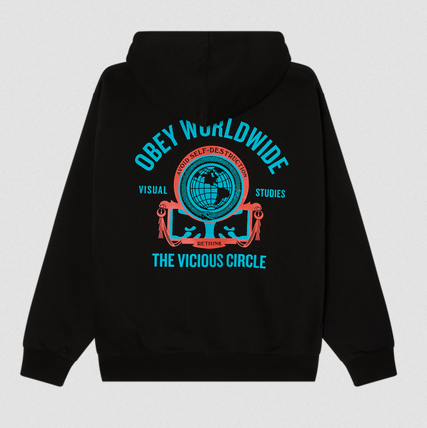 Obey Vicious Circle Pullover Black