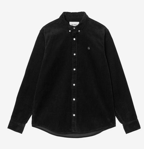 Carhartt WIP L/S Medison Cord Shirt Soot