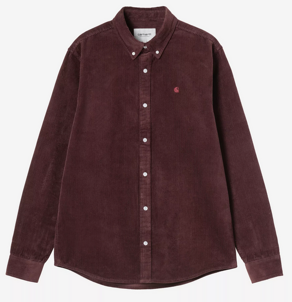 Carhartt WIP Madison Cord Shirt Amarone