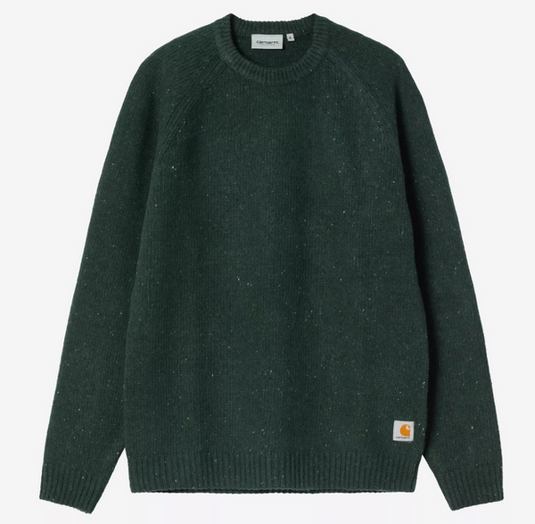 Carhartt WIP Anglistic Sweater Speckled Dark Scarab
