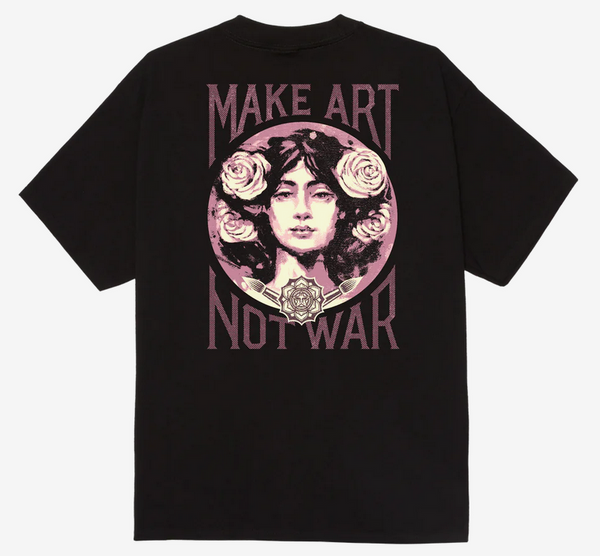 Obey Make Art Not War Black