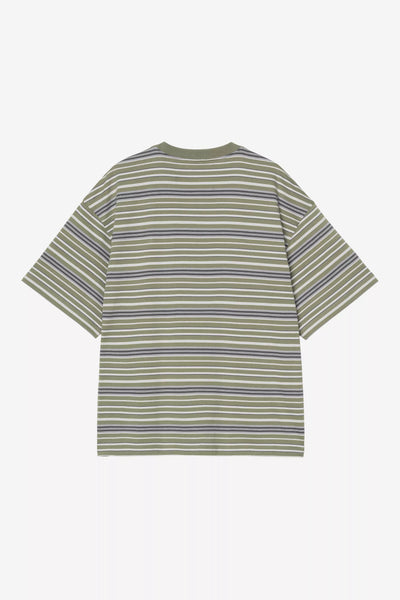 Carhartt WIP S/S Zane T-Shirt Cotton Single Jersey Zane Stripe, Dollar Green
