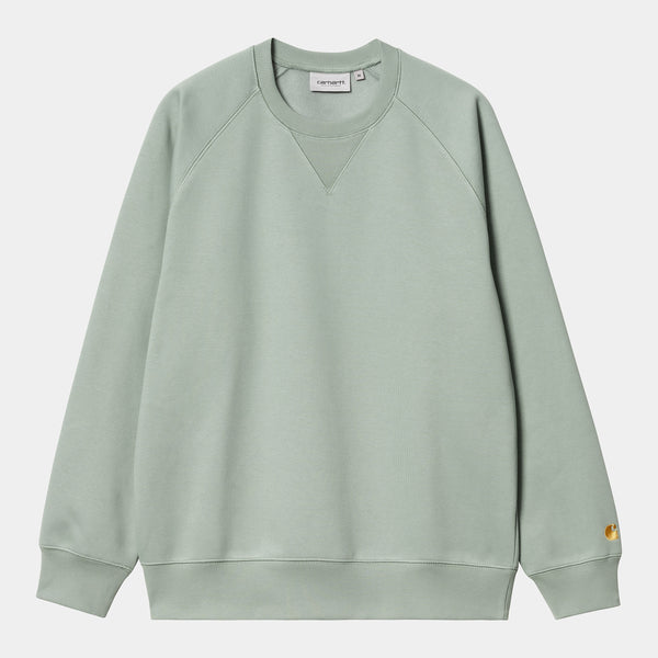 Carhartt WIP Chase Sweat Glassy Teal/Gold