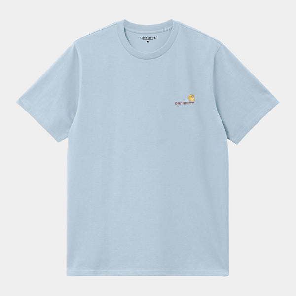 Carhartt WIP S/S American Script T-Shirt Frosted Blue
