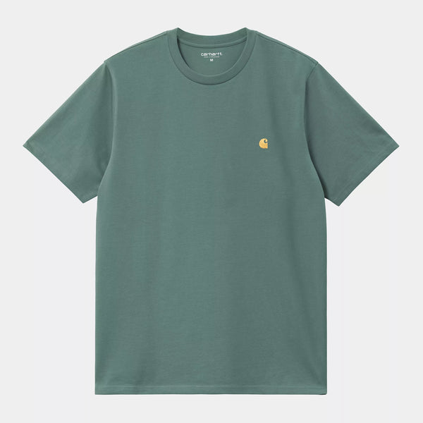 Carhartt WIP S/S  Chase T-Shirt Silver Pine / Gold