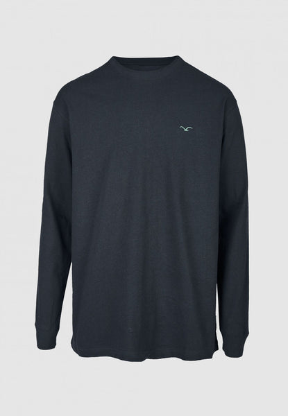 Cleptomanicx Longsleeve "Ligull Boxy 2" Blue Graphite