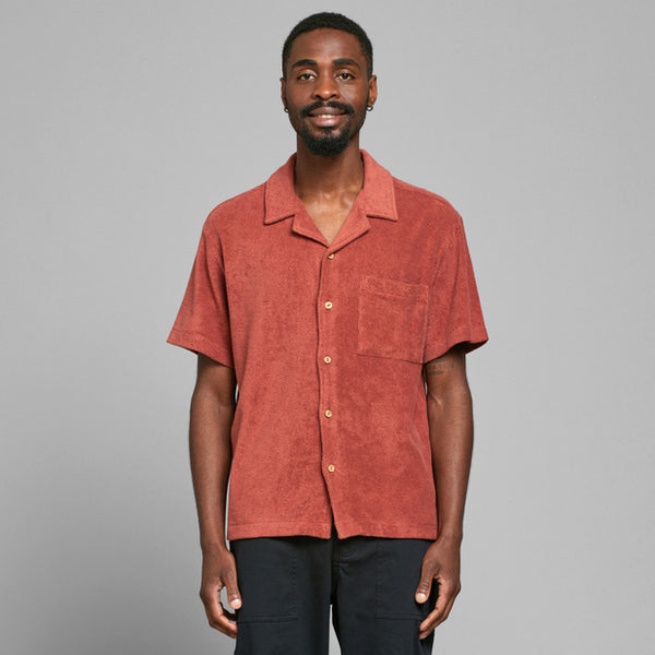 Dedicated Terry Shirt Marstrand Copper Brown