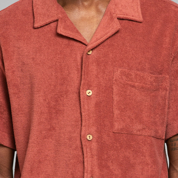 Dedicated Terry Shirt Marstrand Copper Brown