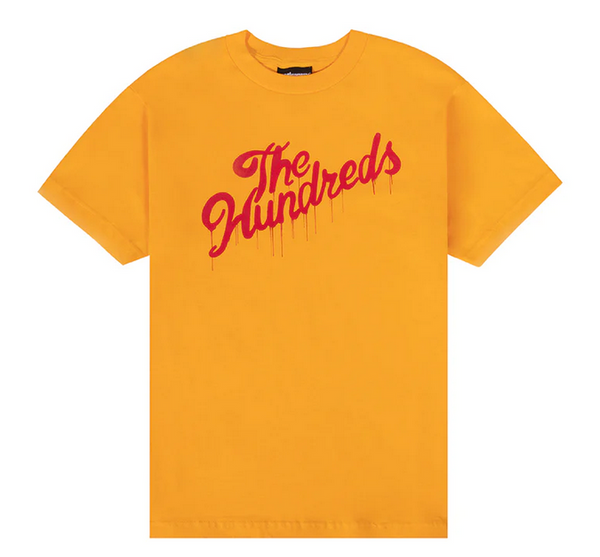 The Hundreds Drip Slant T-Shirt Gold