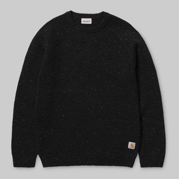 Carhartt WIP Anglistic Sweater / Speckled Black